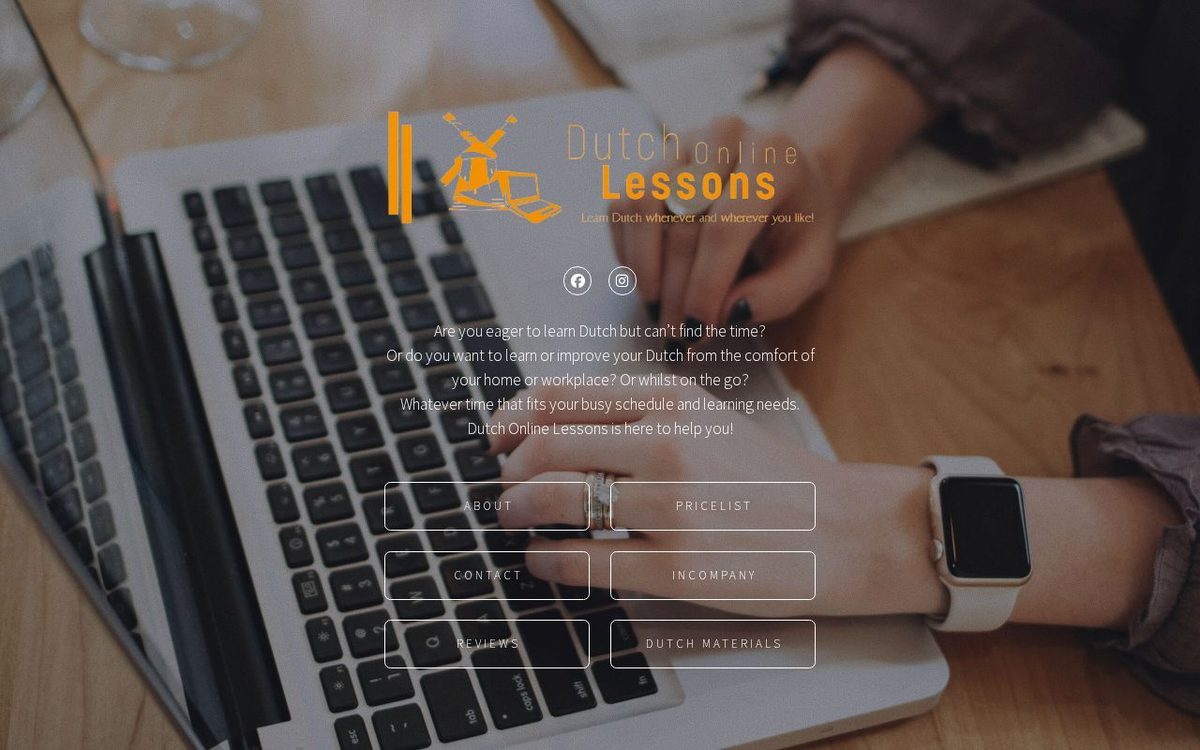Dutch Online Lessons, Dutch language school available online